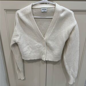 Sunday Best Ivory Cropped Cardigan